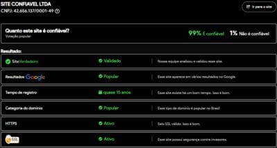 Site verificado e verdadeiro:99braapp.com.br